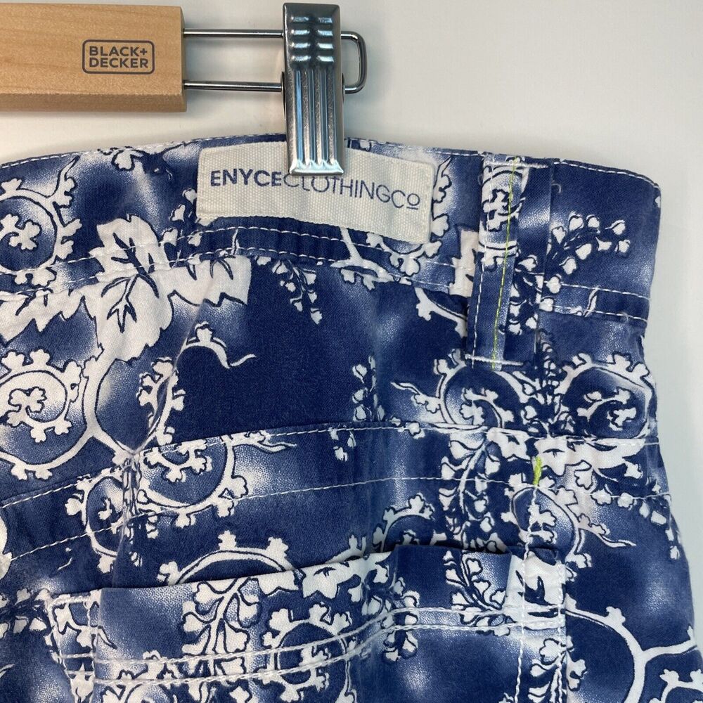 Enyce Clothing Co. Floral Shorts Pockets 90's Hip Hop Blue White Men's Size 40 - Picture 6 of 16